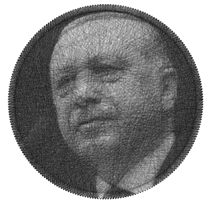 Ready to make Recep Tayyip Erdogan Politicians portraits string art scheme